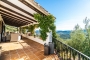 Furnished porch with views